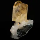 Calcite Golden Color with Apophyllite Natural Mineral Specimen - image 4