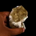 Calcite Golden Color with Stilbite & Chalcedony Natural Mineral Specimen - image 6