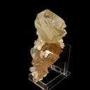 Calcite Golden Color with Stilbite Natural Mineral Specimen - image 5