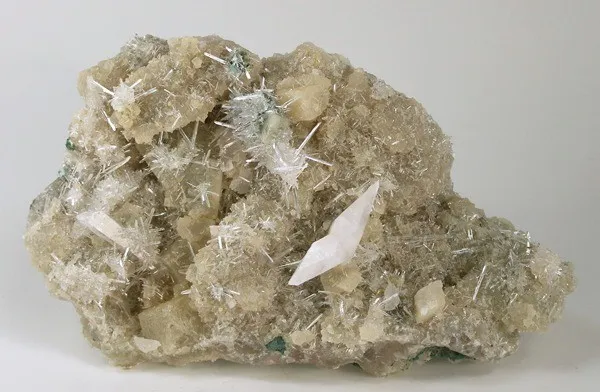 Calcite, Gypsum (Var: Selenite) image