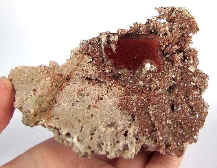 Calcite, Hematite, Duftite - image 2