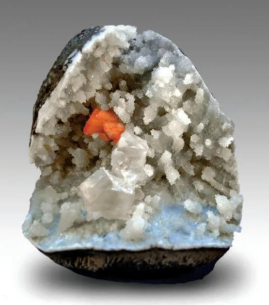 Calcite, Heulandite, Quartz image