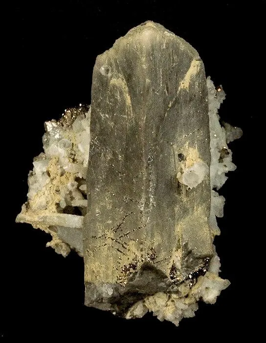 Calcite, Ilvaite, Quartz image