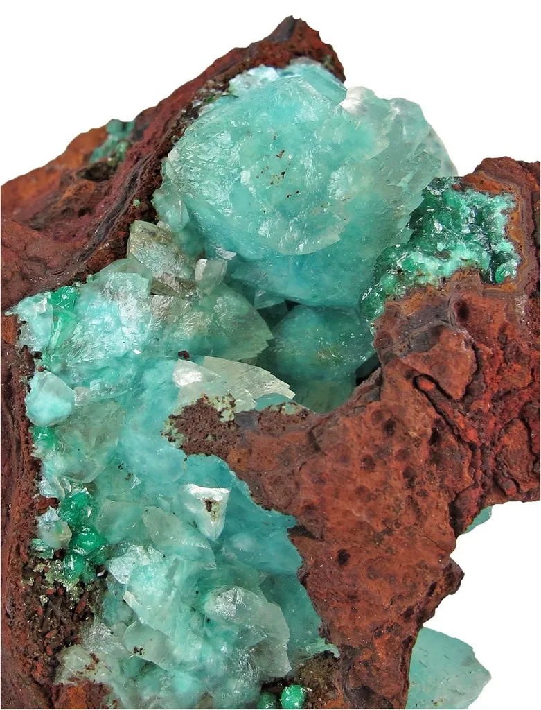 Calcite Included By Aurichalcite - image 2