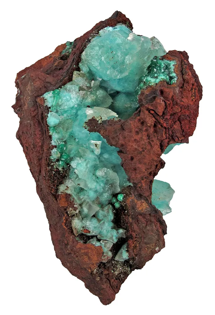 Calcite Included By Aurichalcite image