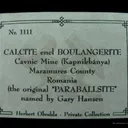 Calcite Included By Boulangerite - image 6