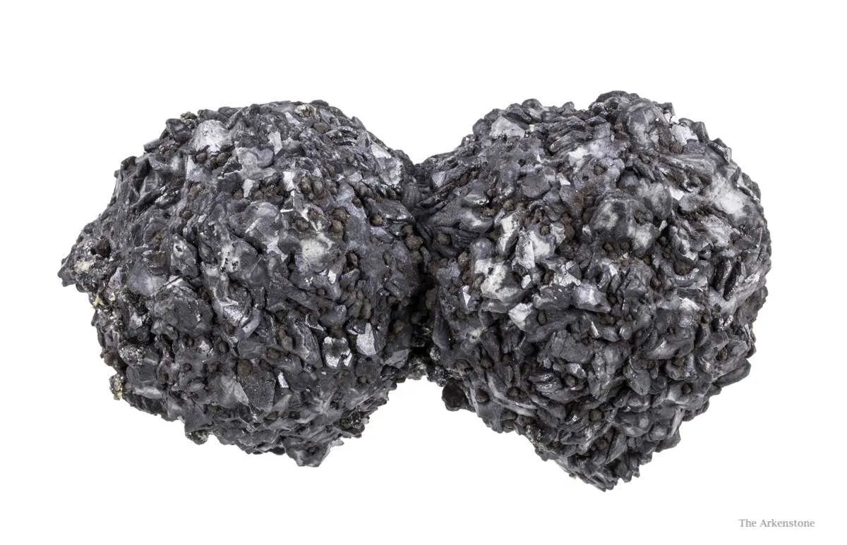 Calcite Included By Boulangerite - image 2