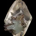Calcite included by Copper, on Copper - image 5