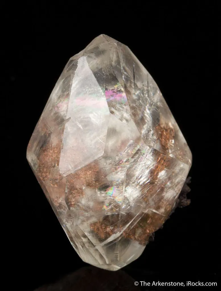 Calcite included by Copper, on Copper - image 4