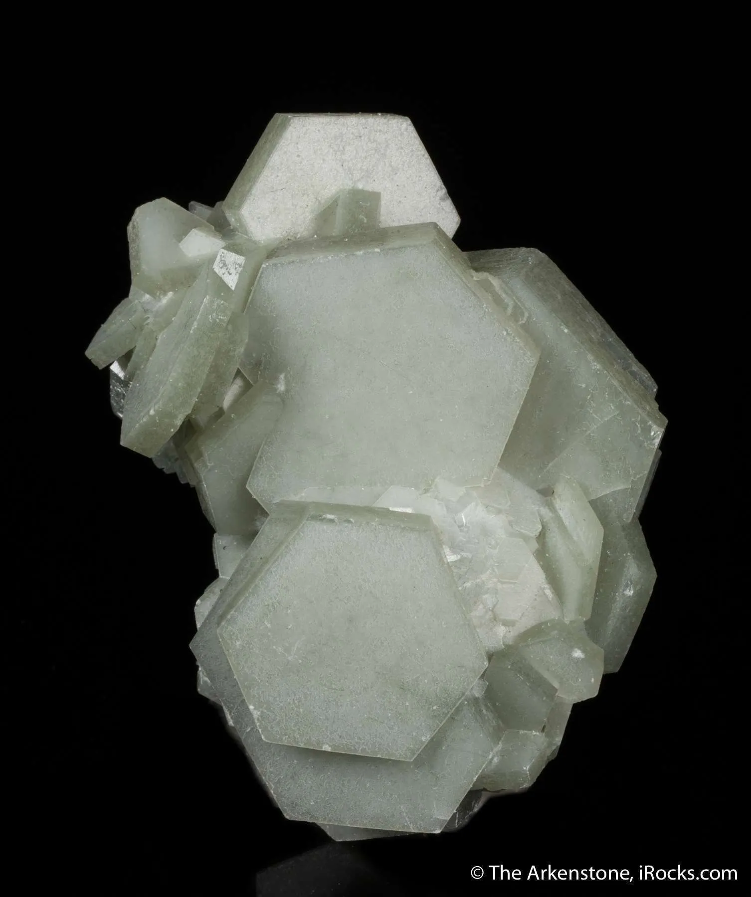 Calcite included by Hedenbergite - image 5