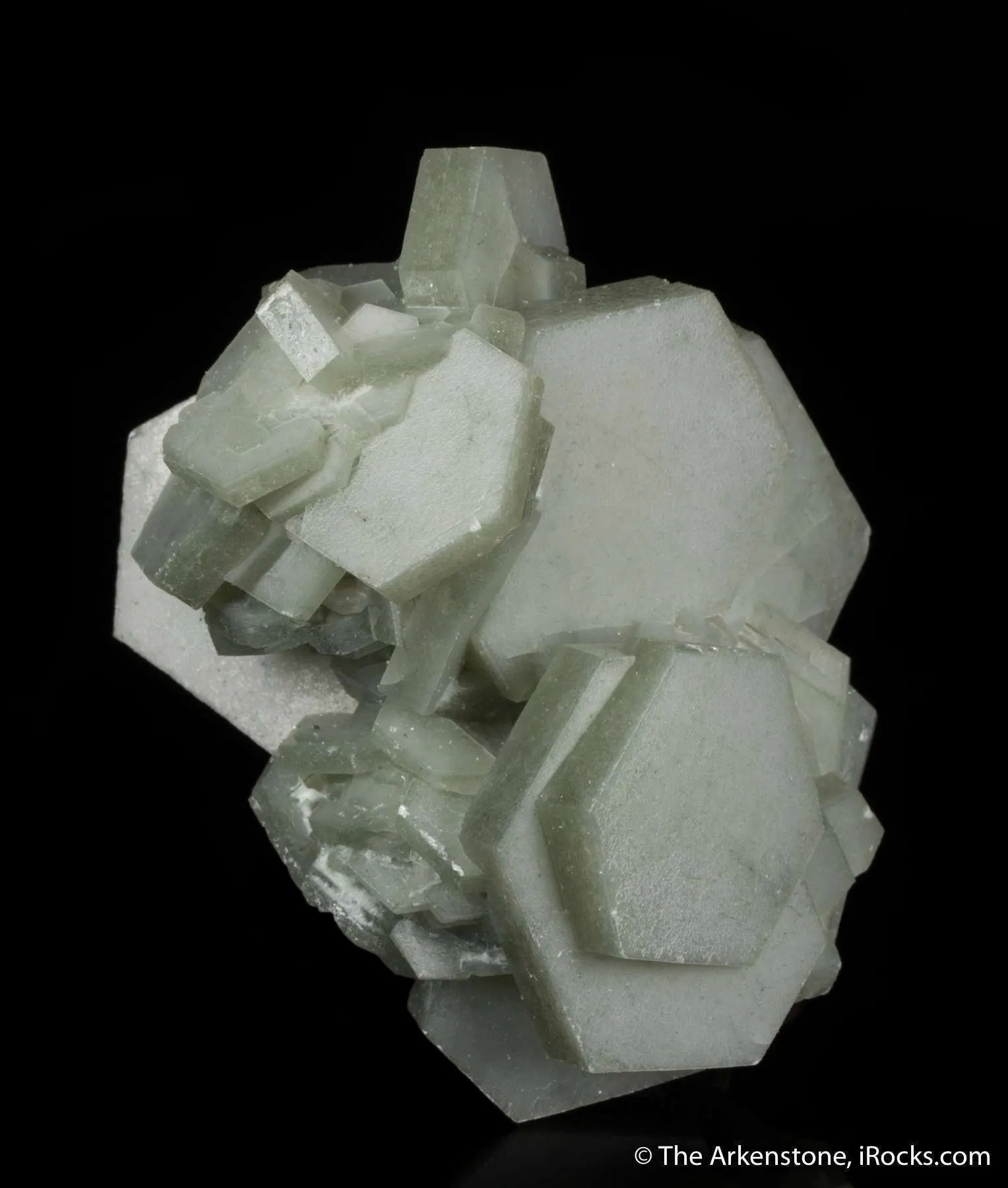 Calcite included by Hedenbergite - image 6