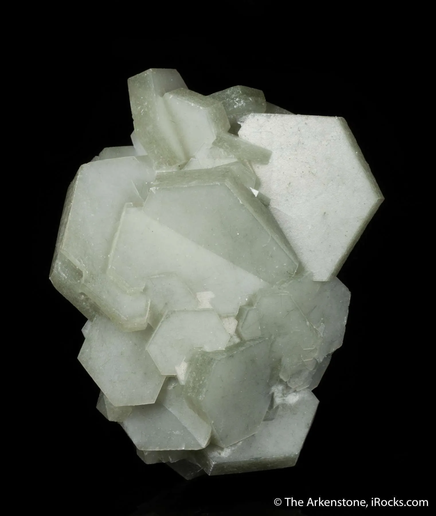 Calcite included by Hedenbergite - image 1