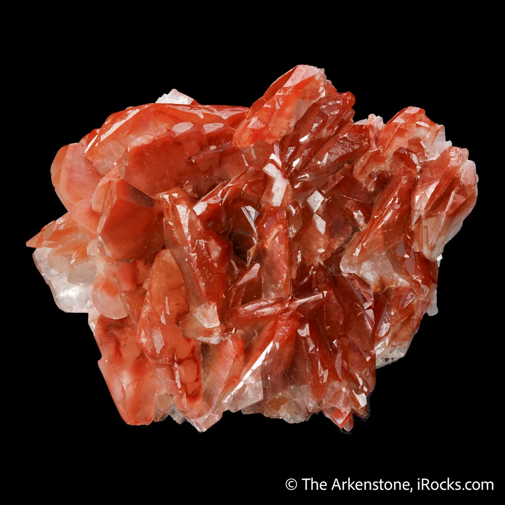 Calcite included by Hematite - image 3