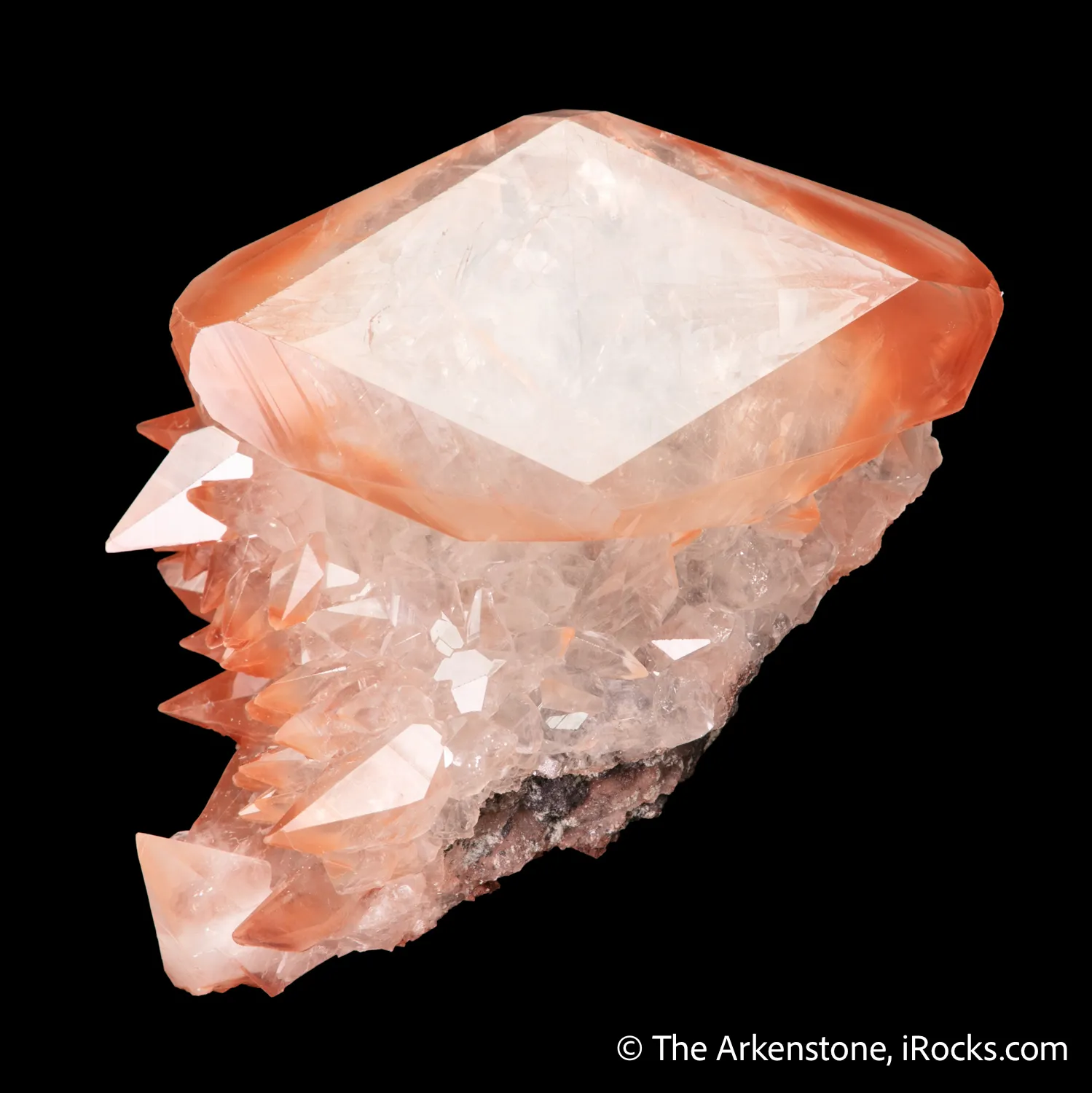 Calcite included by Hematite - image 3
