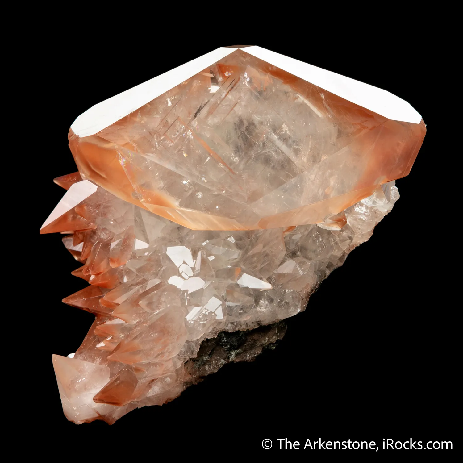 Calcite included by Hematite - image 5