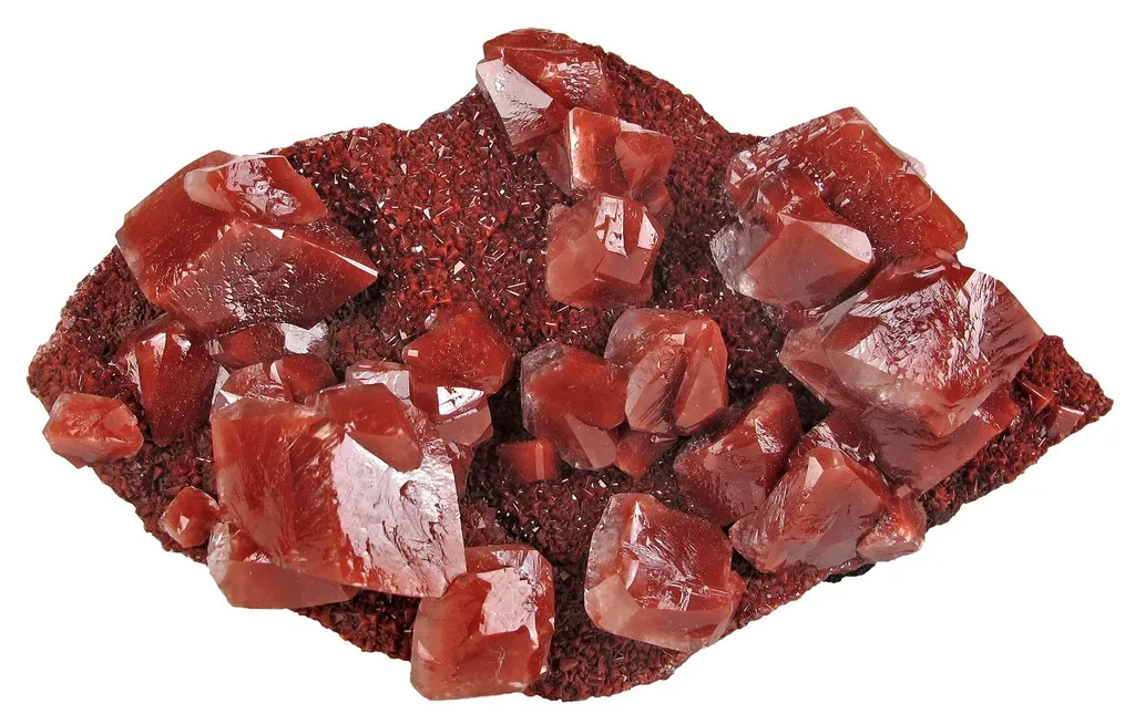 Calcite Included By Hematite image