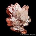 Calcite included by Hematite (classic find) - image 1