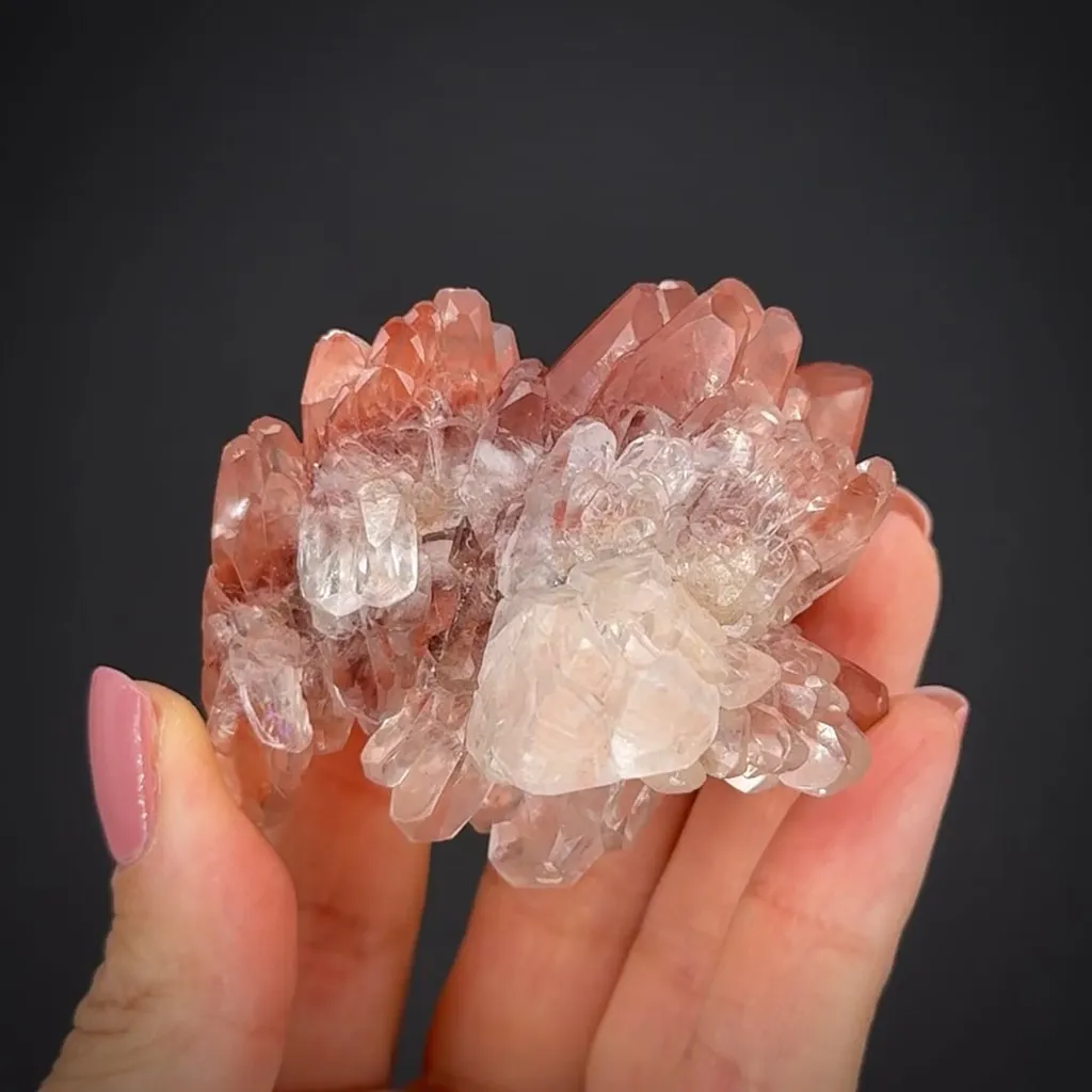 Calcite included by Hematite (classic find) - image 2