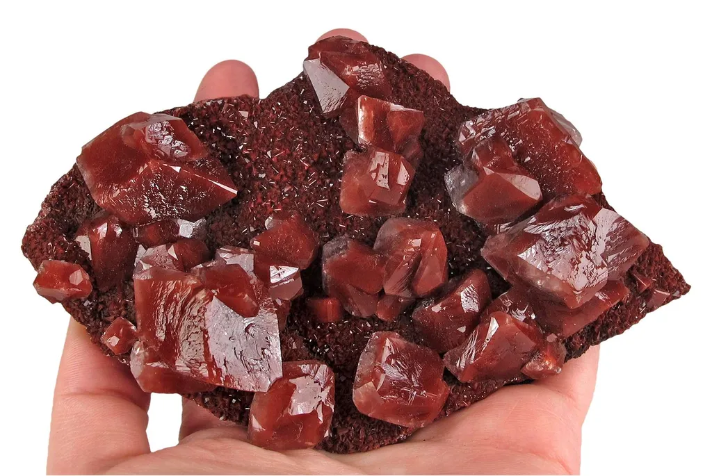 Calcite Included By Hematite - image 5