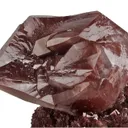 Calcite Included By Hematite (Twinned) - image 4