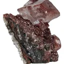 Calcite Included By Hematite (Twinned) - image 3