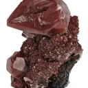 Calcite Included By Hematite (Twinned) - image 1