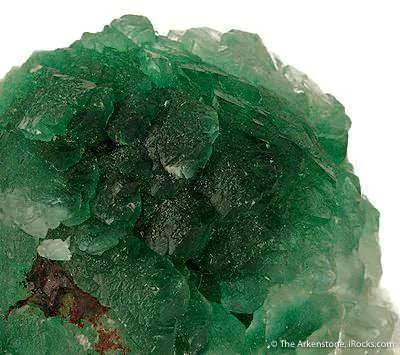Calcite Included By Malachite - image 3