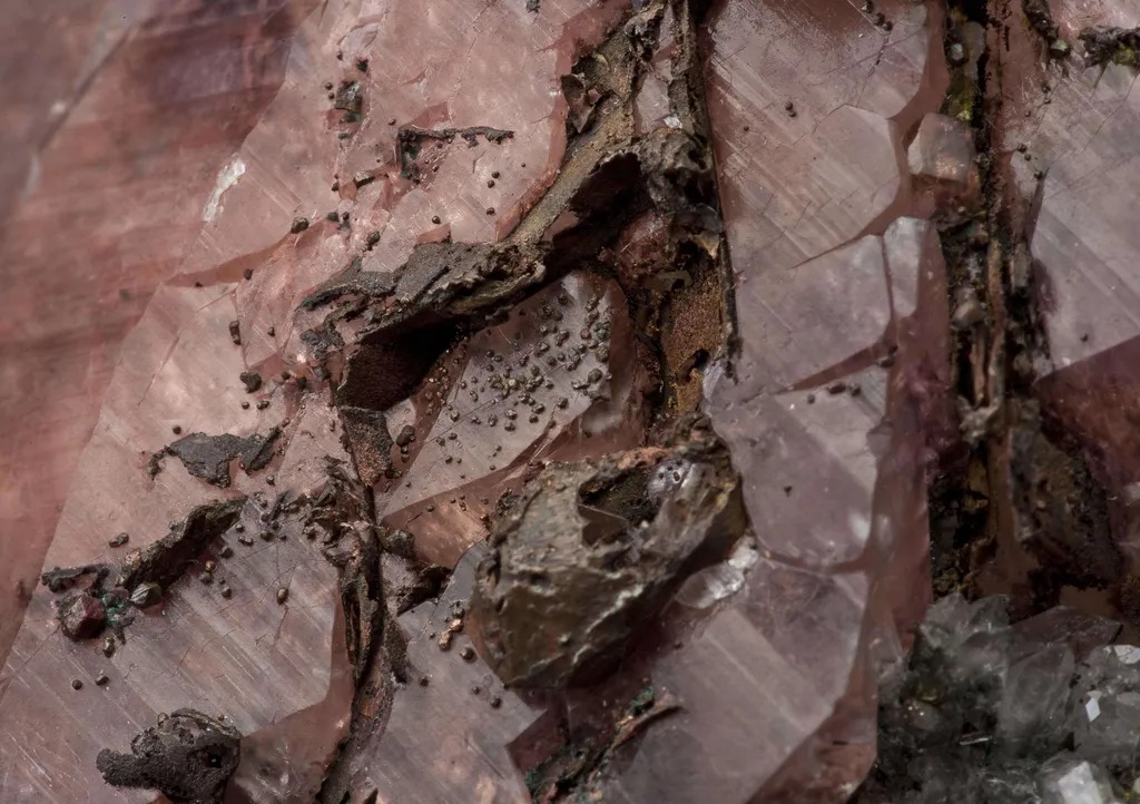 Calcite Included With Copper, With Copper & Quartz - image 3