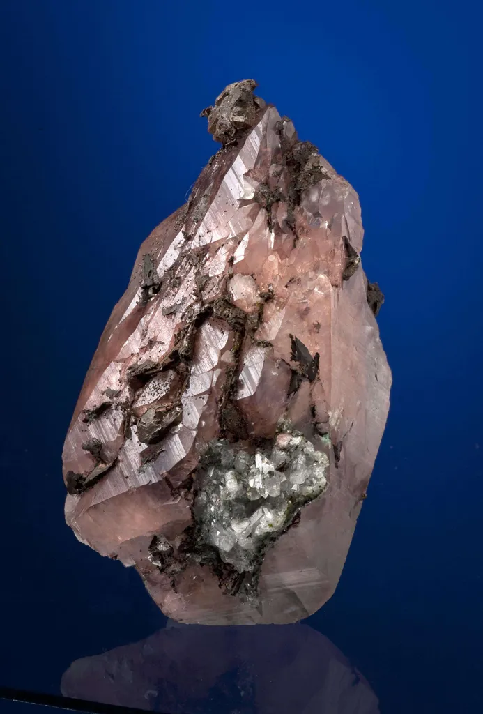 Calcite Included With Copper, With Copper & Quartz image