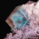 Calcite included with Malachite on matrix - image 1