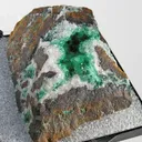 Calcite, Malachite, Brochantite - image 1
