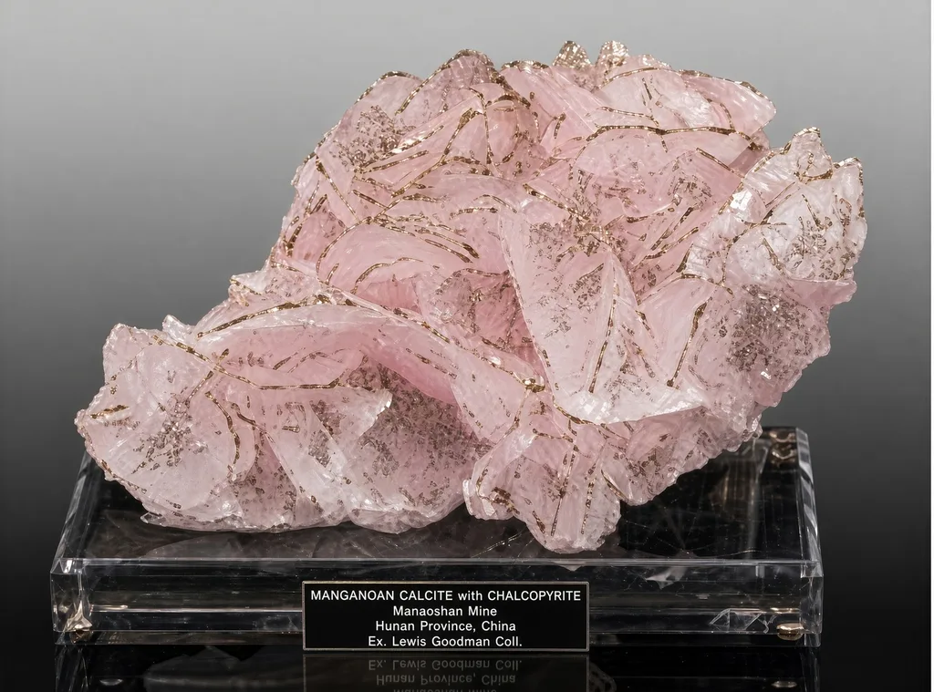Calcite, Manganoan with Chalcopyrite image