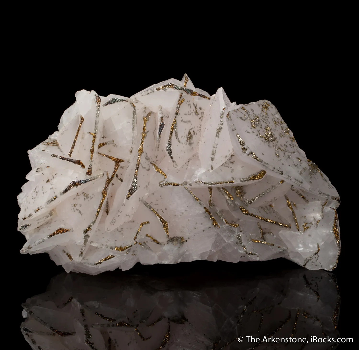 Calcite (Manganoan) with Pyrite - image 2