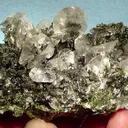 Calcite, Mottramite - image 1