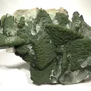 Calcite, Mottramite - image 1
