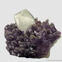 Calcite on Amethyst - image 5
