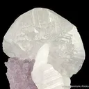 Calcite on Amethyst - image 2