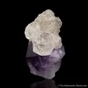 Calcite on Amethyst - image 1