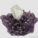 Calcite on Amethyst - image 7