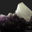 Calcite on Amethyst - image 6
