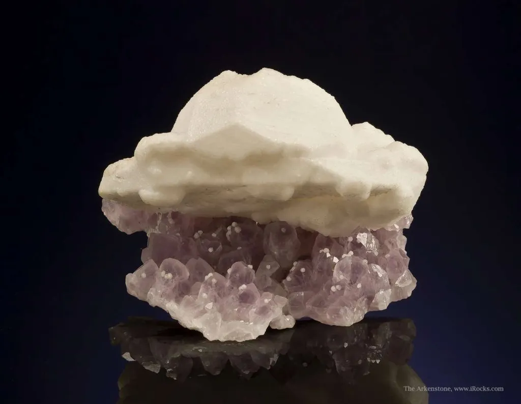 Calcite on Amethyst image