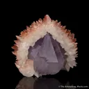 Calcite on Amethyst - image 1
