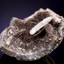 Calcite on Amethyst - image 3