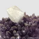 Calcite on Amethyst - image 4
