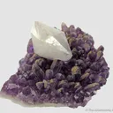 Calcite on Amethyst - image 3