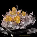 Calcite on Amethyst Quartz - image 4