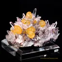 Calcite on Amethyst Quartz - image 1