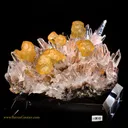 Calcite on Amethyst Quartz - image 2