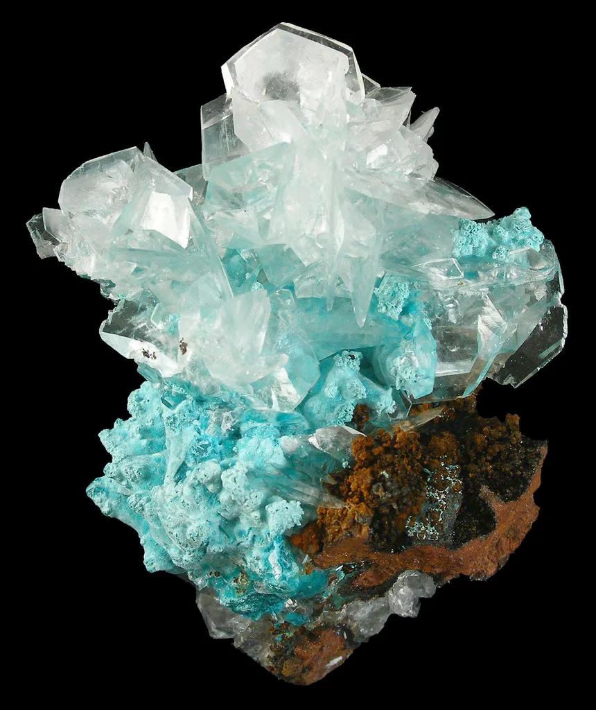 Calcite on Aurichalcite image