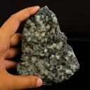 Calcite on Babingtonite & Chalcedony Natural Mineral Specimen - image 4